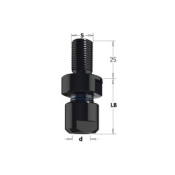 Lukustuspadrun, S-M14x2 tsangidele S-6-6.35-8-9.5 mm