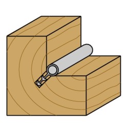Tihendisoone otsfrees HM D-3x8x65 S-6