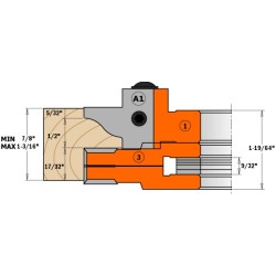 Raamukse freespea D-160x48x31.75 mm