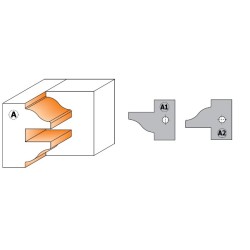 Raamukse freespea D-160x48x31.75 mm
