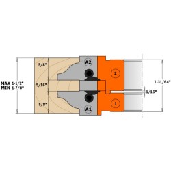 Raamukse freespea D-160x48x50 mm