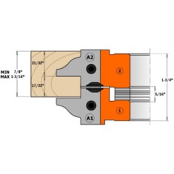 Raamukse freespea D-160x48x50 mm