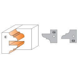 Raamukse freespea D-160x48x35 mm