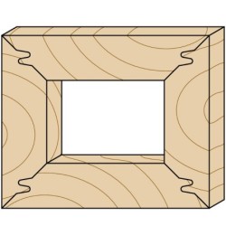 Nurkliite freespea 45 D-150x29x50 mm