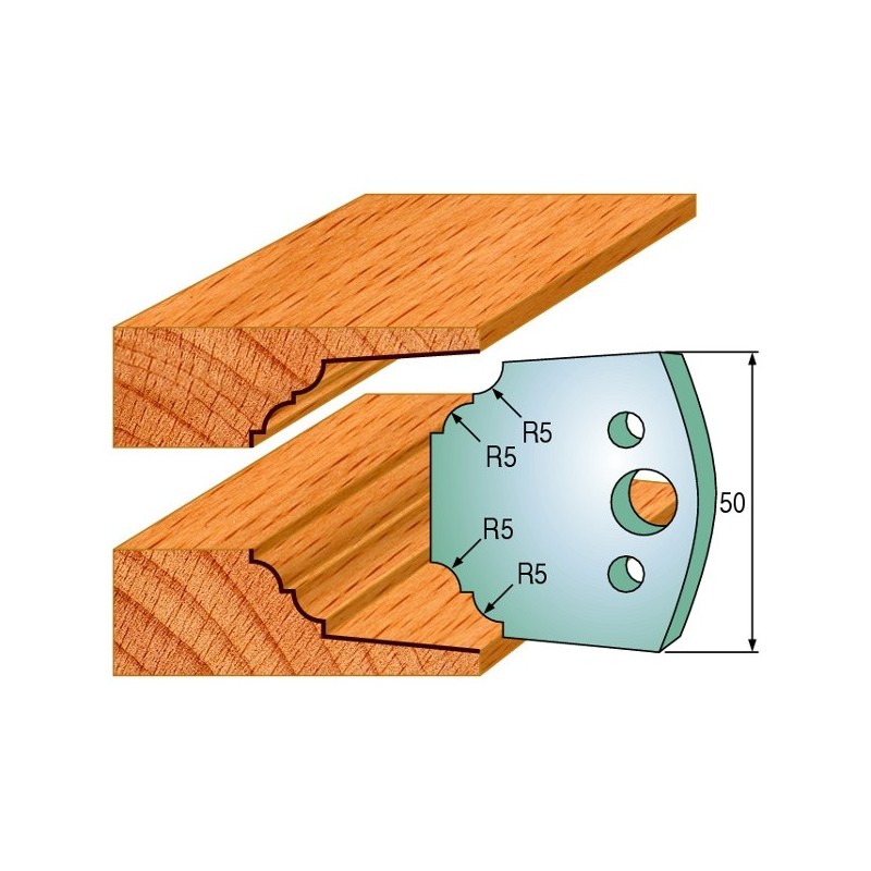 Piirajad, paar 50x4 mm