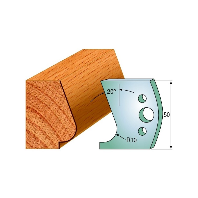 Profiilterad, paar HL 50x4 mm