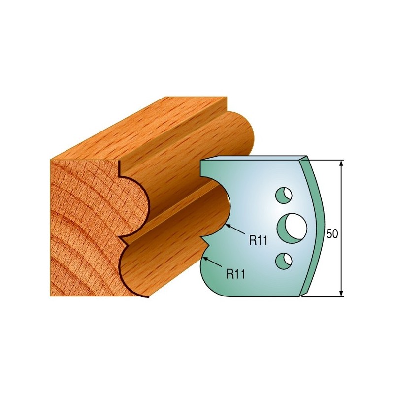 Profiilterad, paar HL 50x4 mm