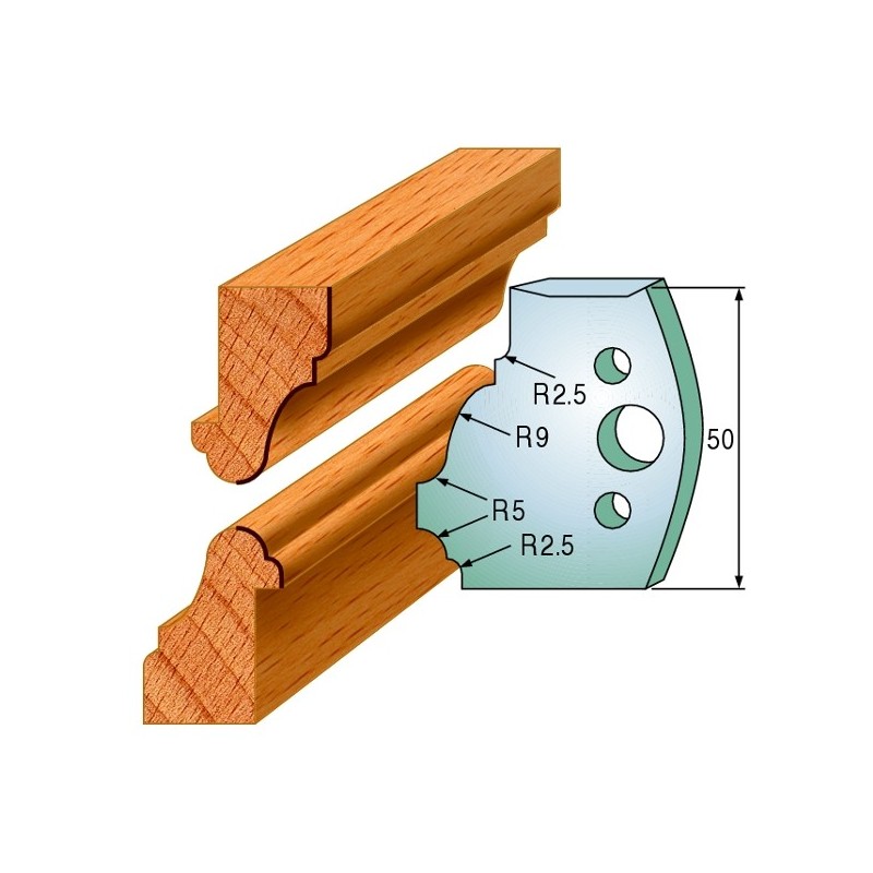 Profiilterad, paar HL 50x4 mm