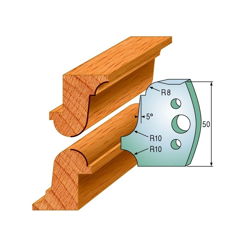 Profiilterad, paar HL 50x4 mm