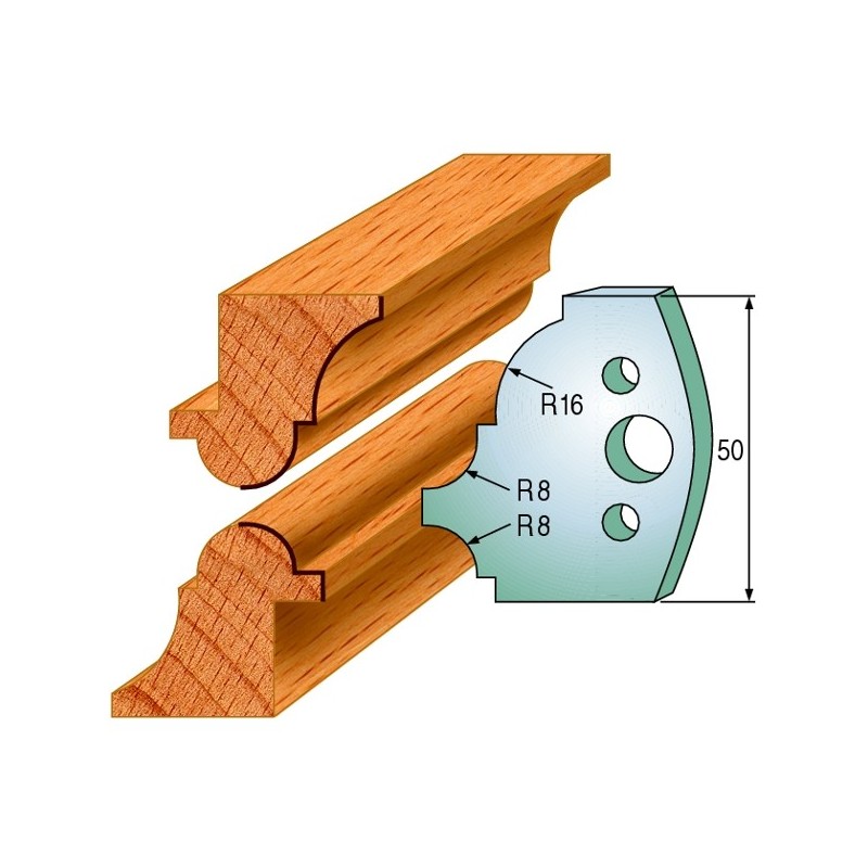 Profiilterad, paar HL 50x4 mm