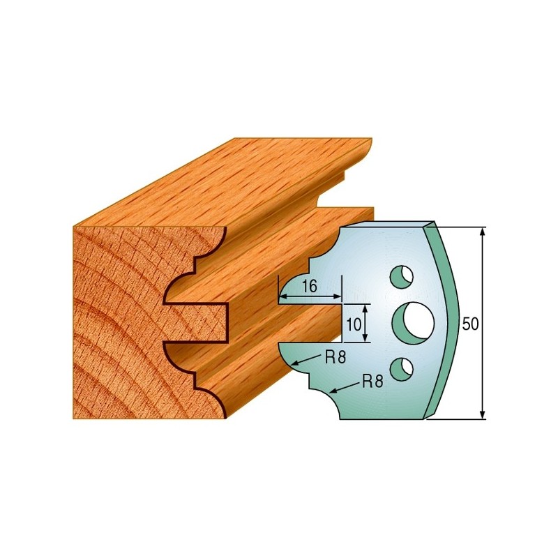 Profiilterad, paar HL 50x4 mm