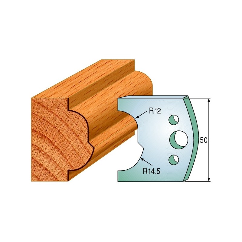 Profiilterad, paar HL 50x4 mm