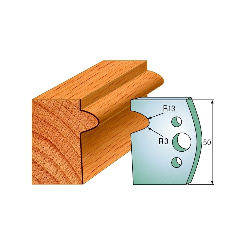 Profiilterad, paar HL 50x4 mm