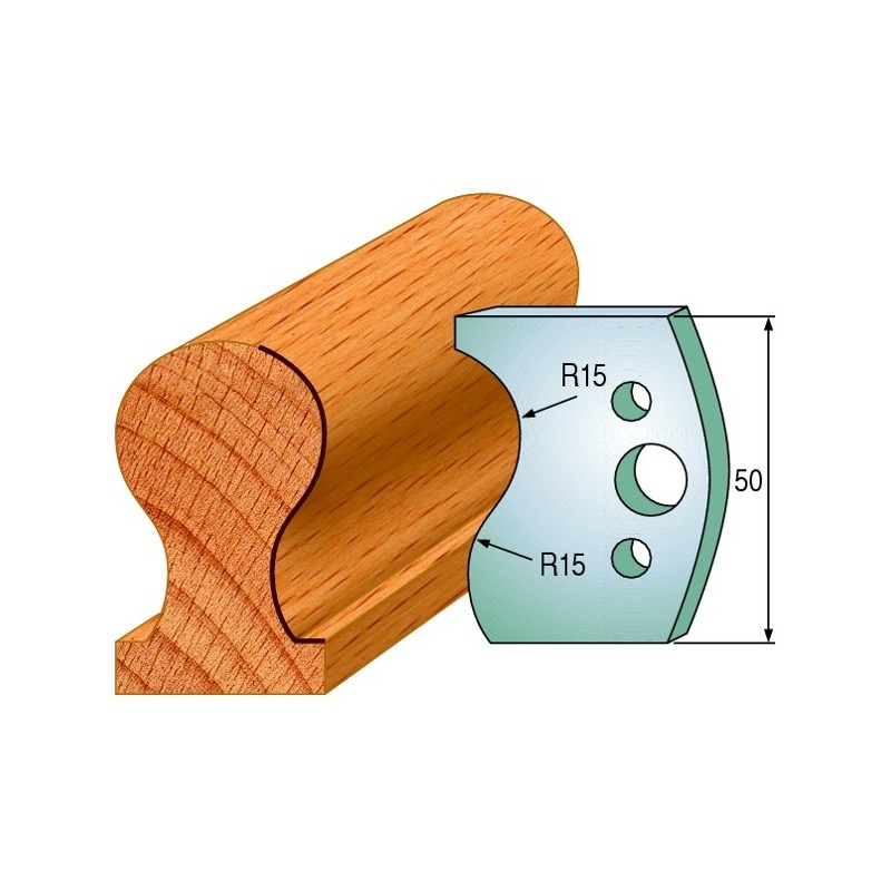 Profiilterad, paar HL 50x4 mm