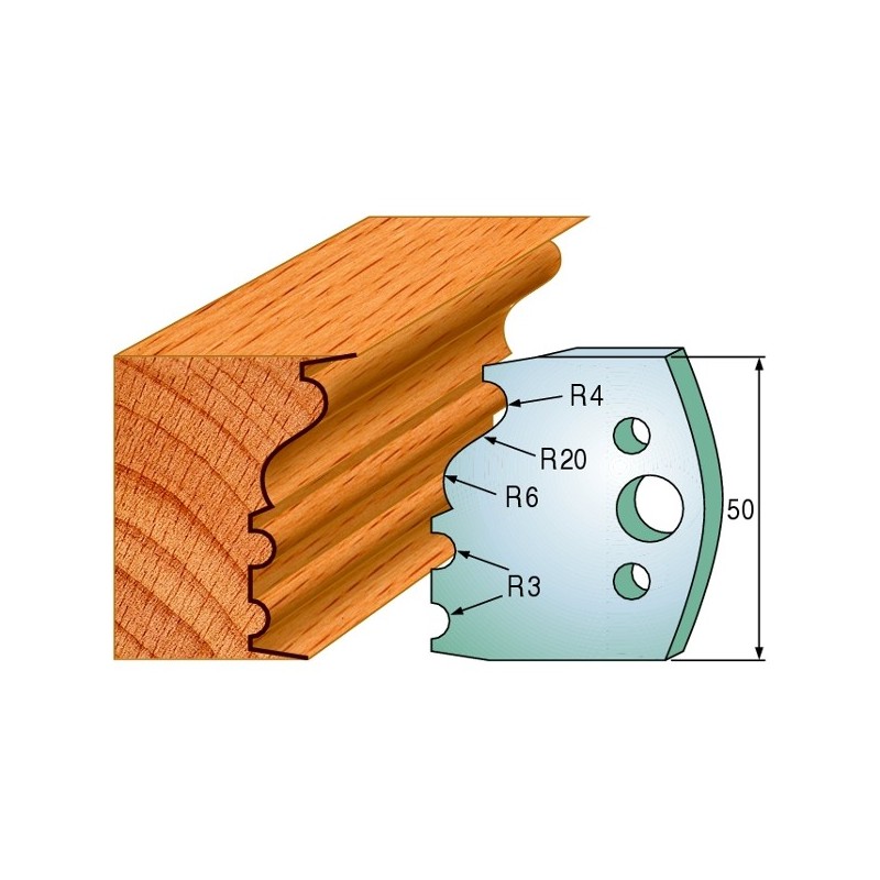 Piirajad, paar 50x4 mm