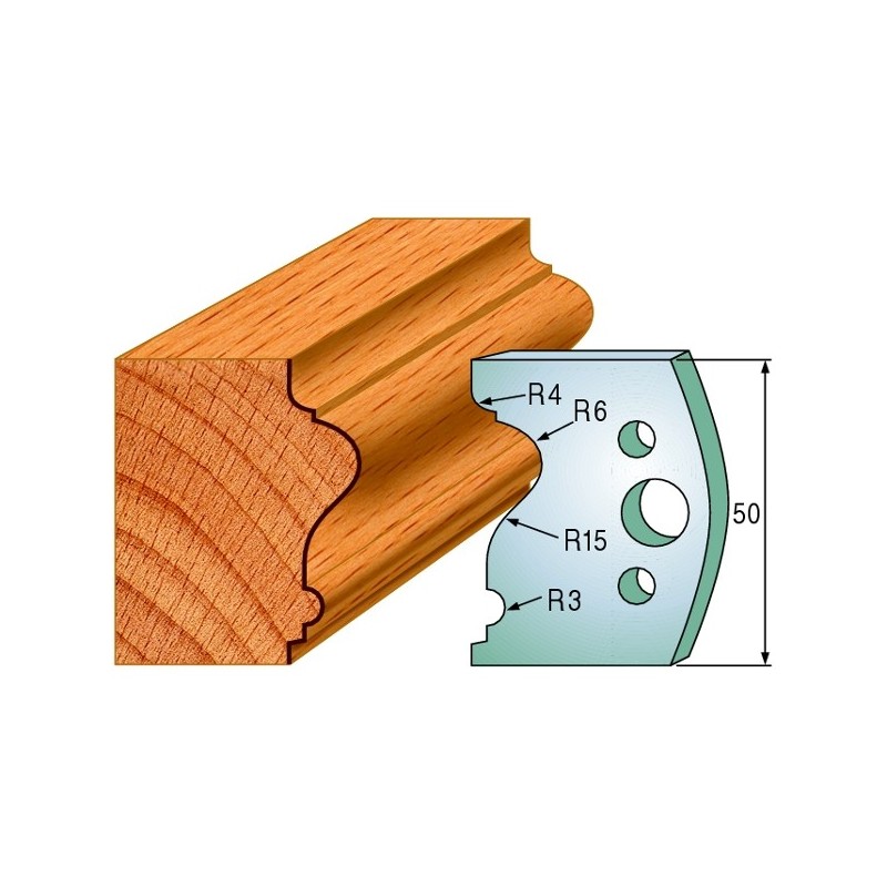 Profiilterad, paar HL 50x4 mm