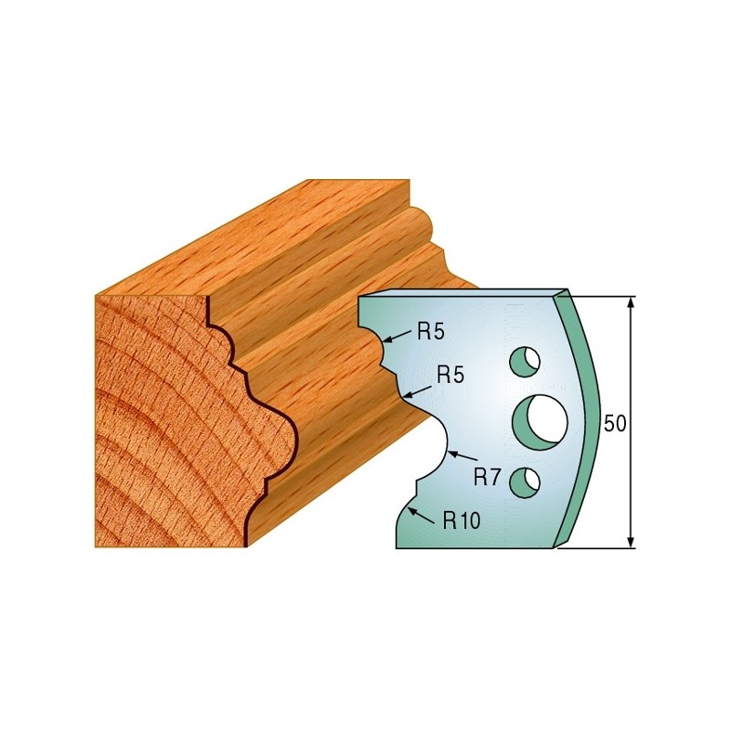 Profiilterad, paar HL 50x4 mm