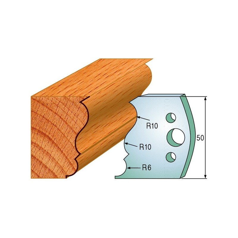 Profiilterad, paar HL 50x4 mm