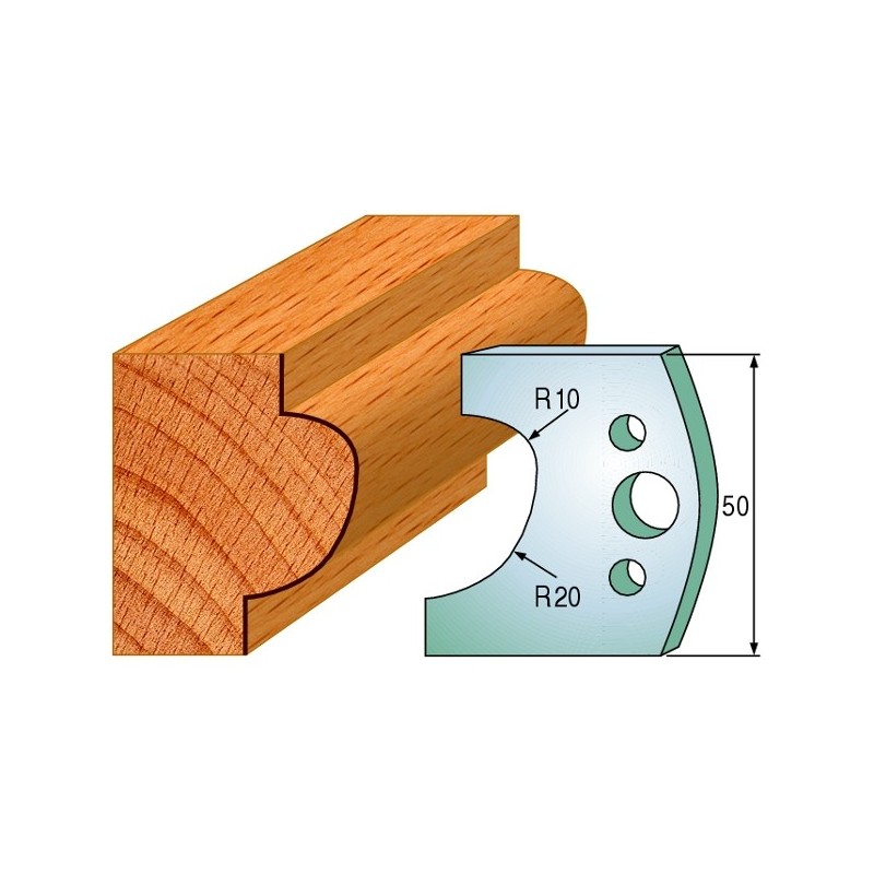 Profiilterad, paar HL 50x4 mm