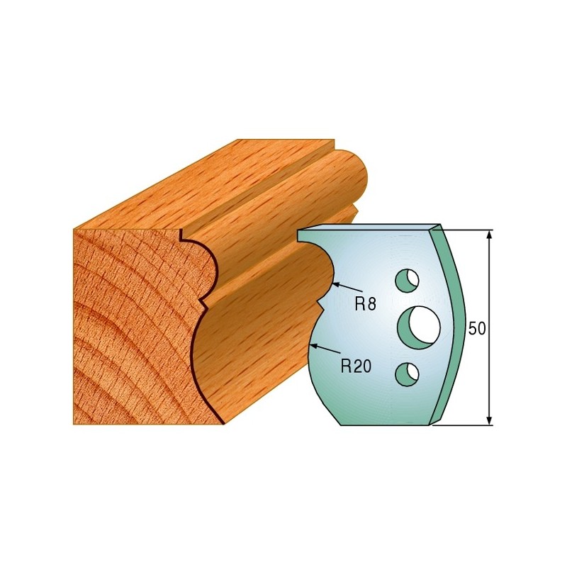 Profiilterad, paar HL 50x4 mm