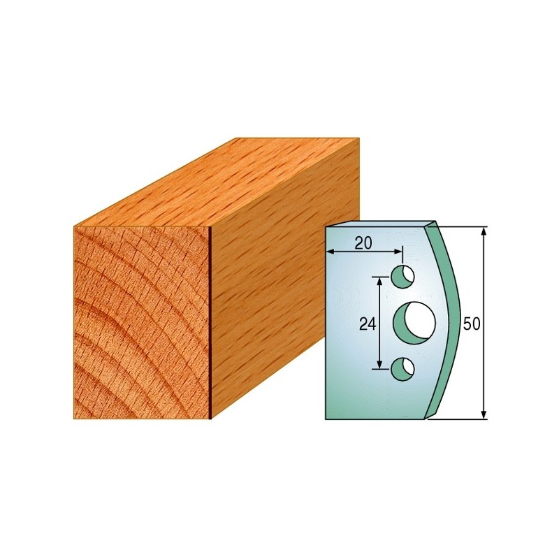 Profiilterad, paar HL 50x4 mm