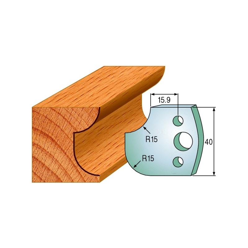 Profiilterad, paar HL 40x4 mm