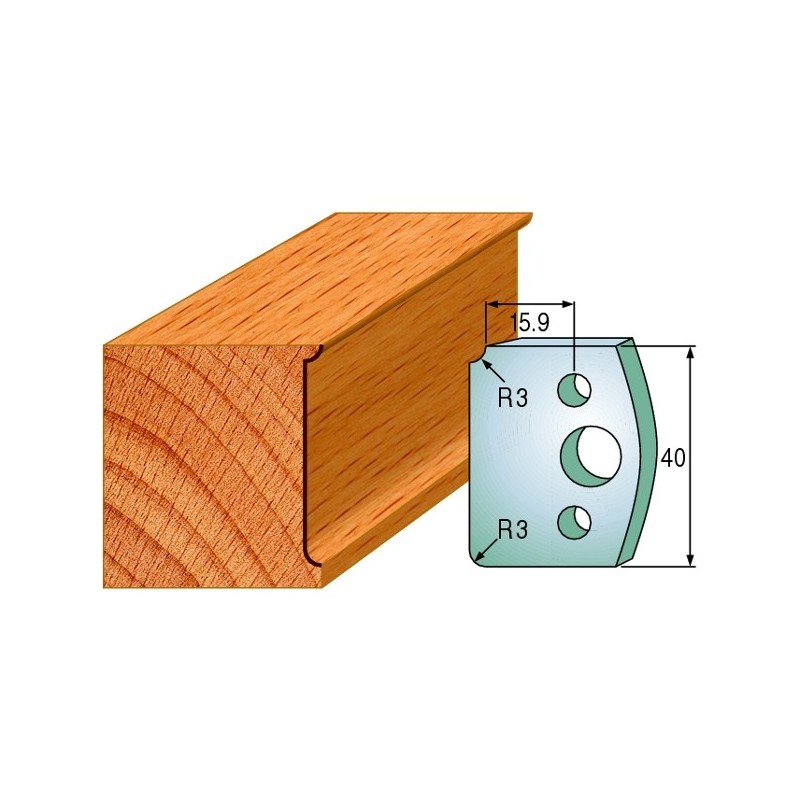 Profiilterad, paar HL 40x4 mm