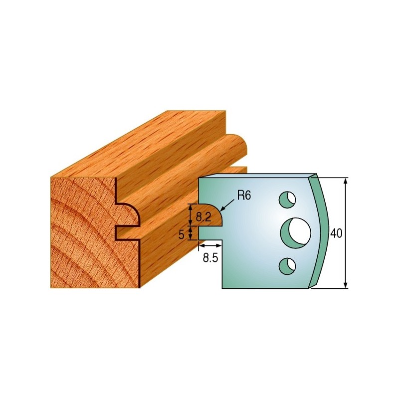 Profiilterad, paar HL 40x4 mm
