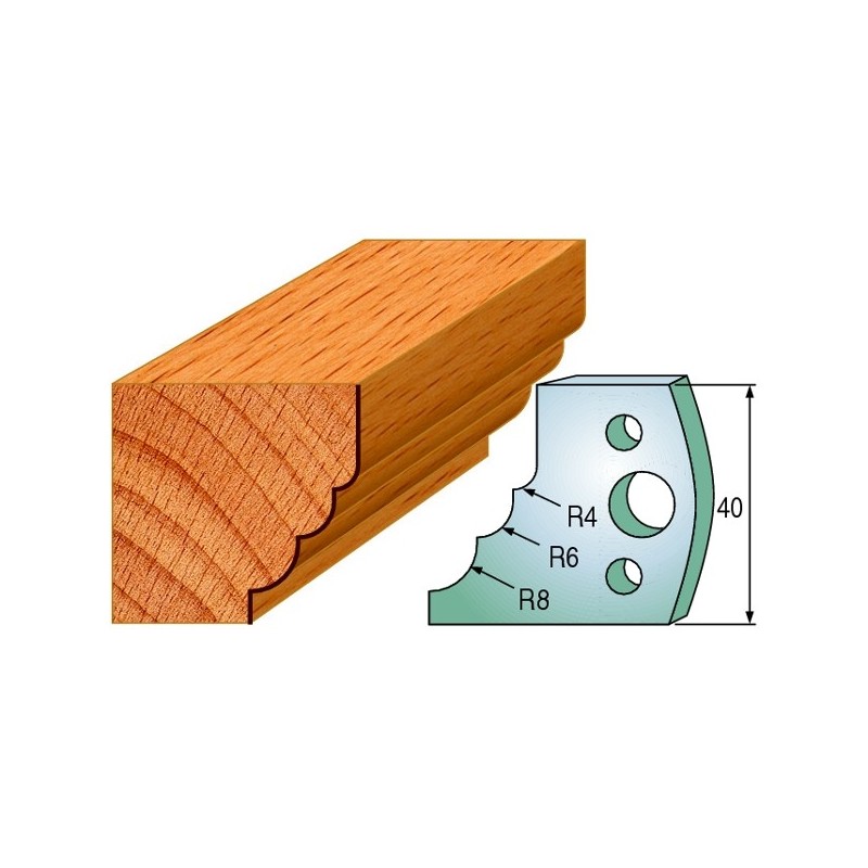 Profiilterad, paar HL 40x4 mm
