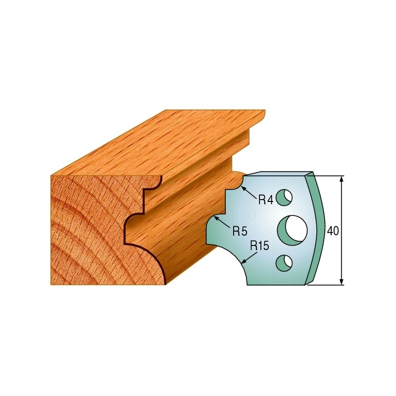 Profiilterad, paar HL 40x4 mm