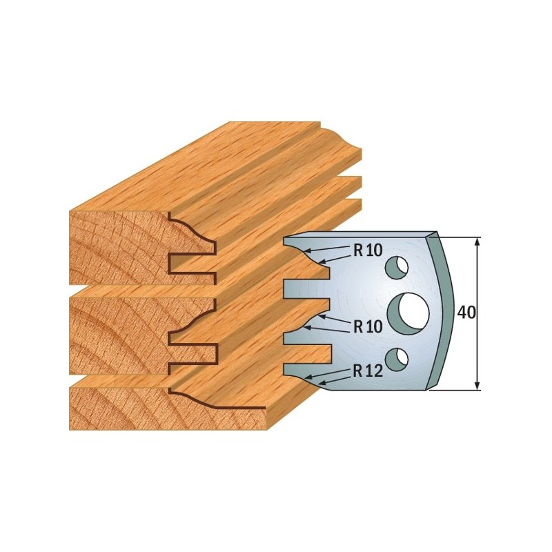 Profiilterad, paar HL 40x4 mm