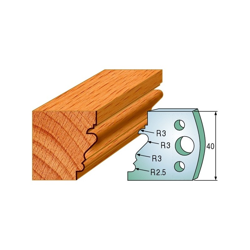 Profiilterad, paar HL 40x4 mm