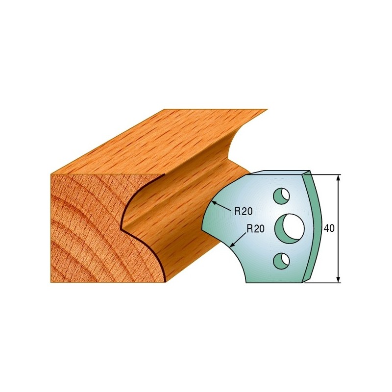 Profiilterad, paar HL 40x4 mm