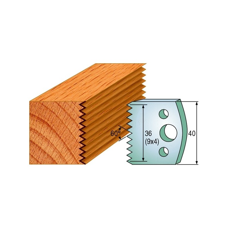 Profiilterad, paar HL 40x4 mm