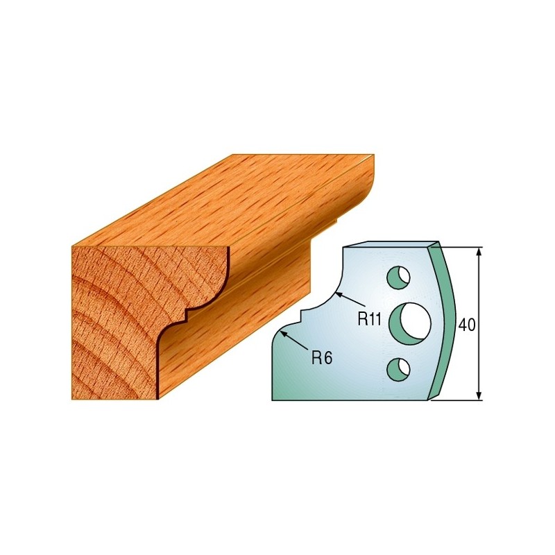 Profiilterad, paar HL 40x4 mm