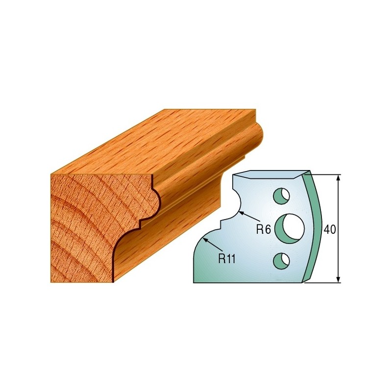 Profiilterad, paar HL 40x4 mm