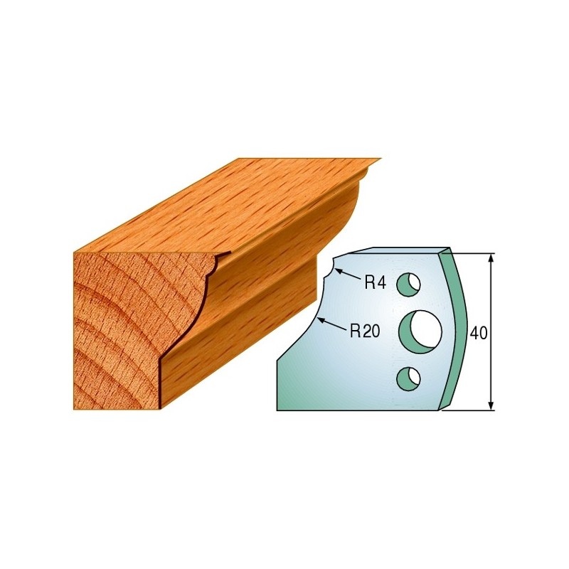 Profiilterad, paar HL 40x4 mm