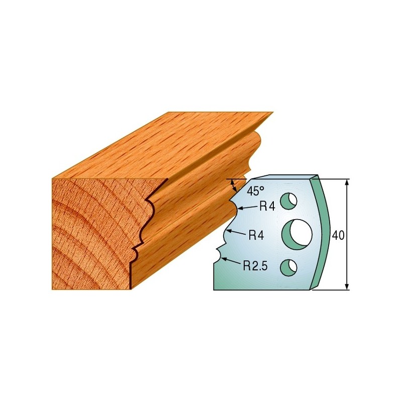 Profiilterad, paar HL 40x4 mm