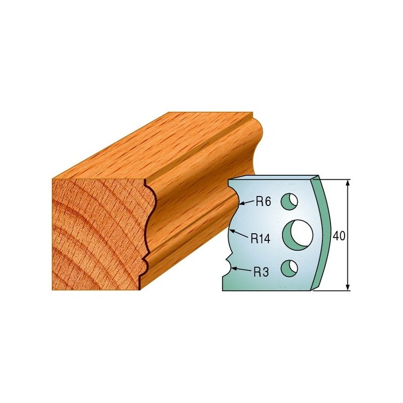 Profiilterad, paar HL 40x4 mm