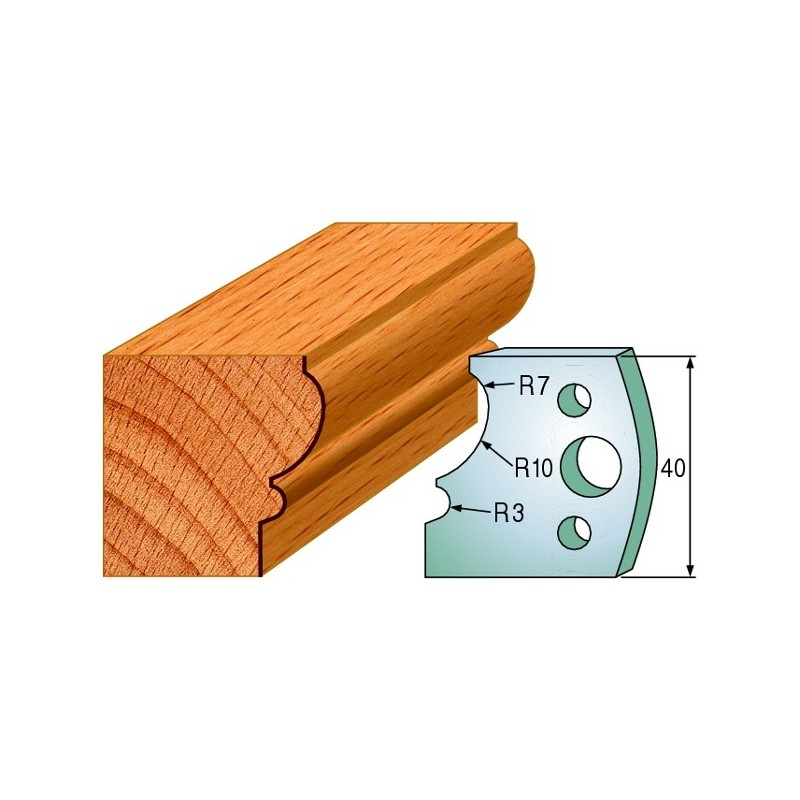 Profiilterad, paar HL 40x4 mm