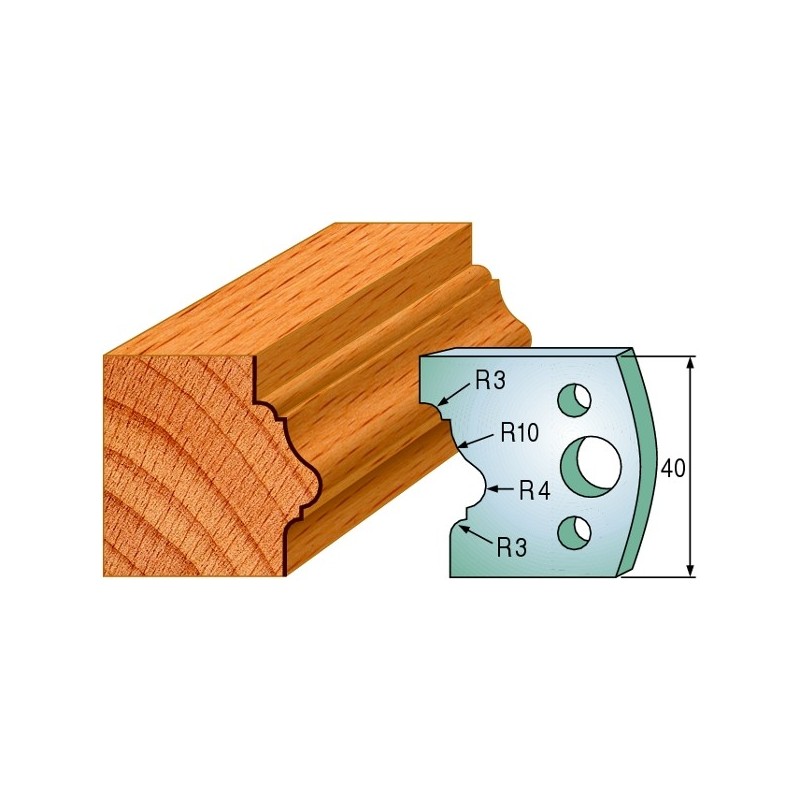 Profiilterad, paar HL 40x4 mm