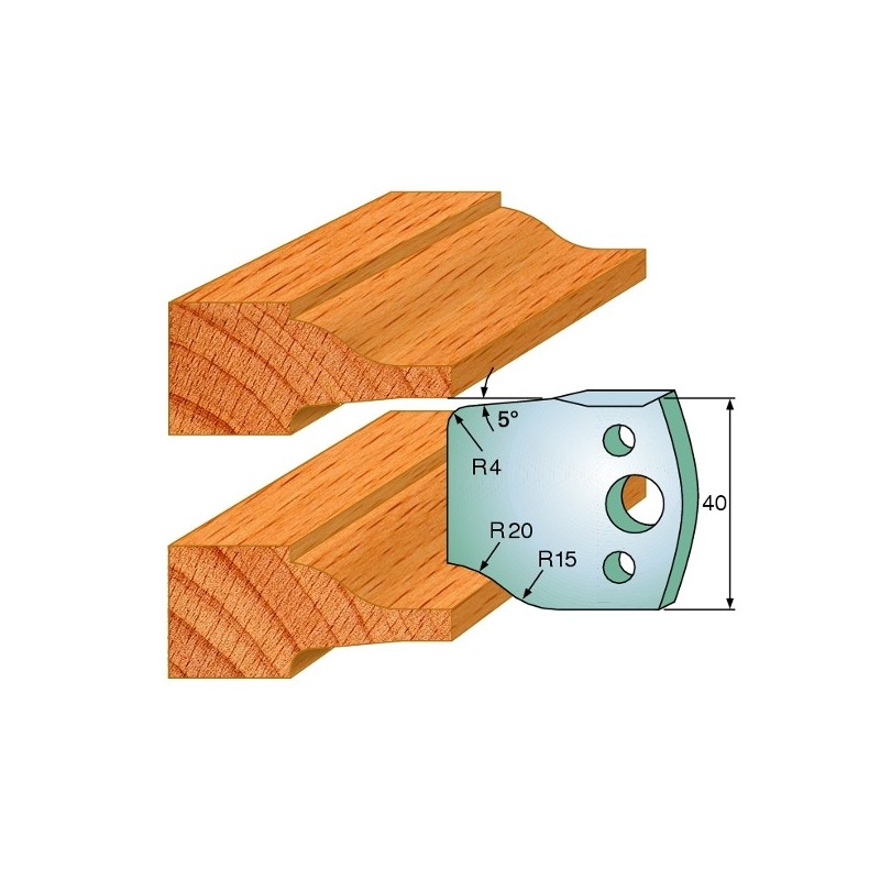 Profiilterad, paar HL 40x4 mm