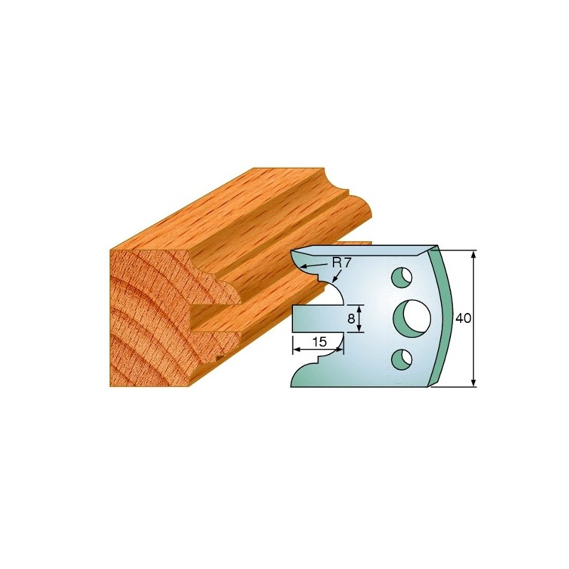Profiilterad, paar HL 40x4 mm