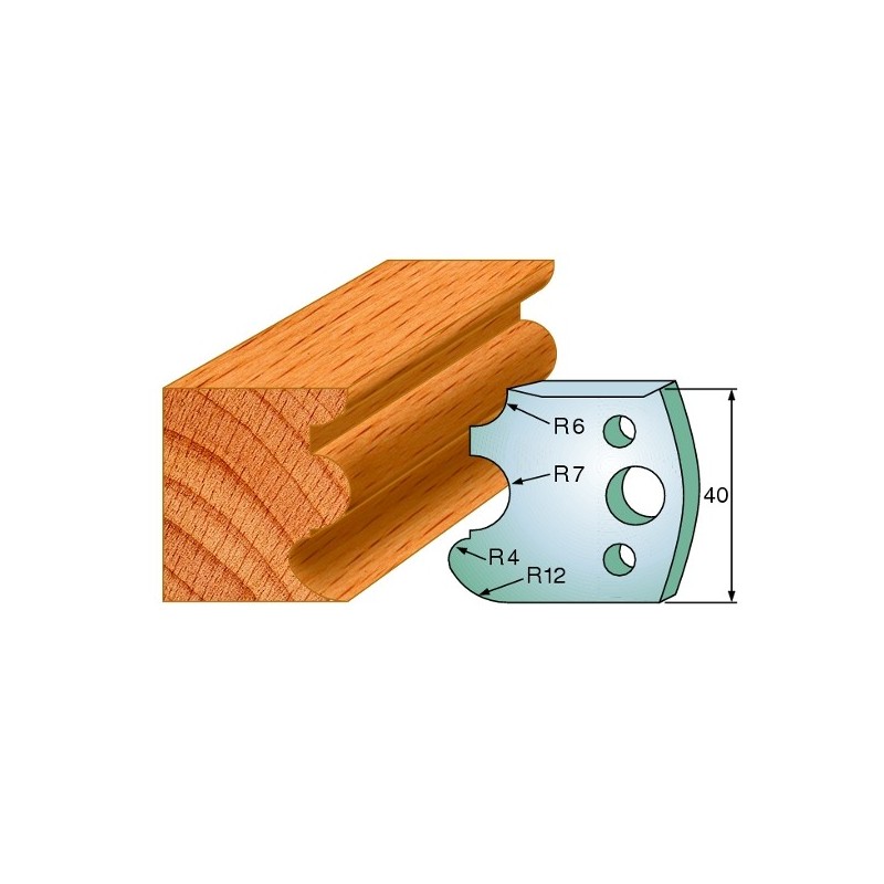 Profiilterad, paar HL 40x4 mm