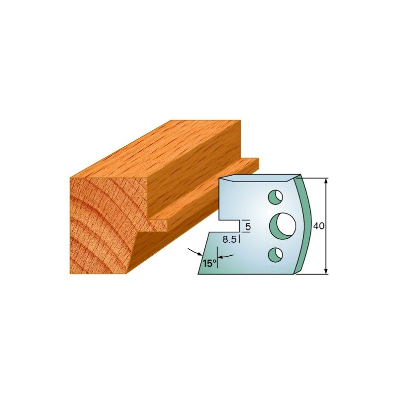 Piirajad, paar 40x4 mm