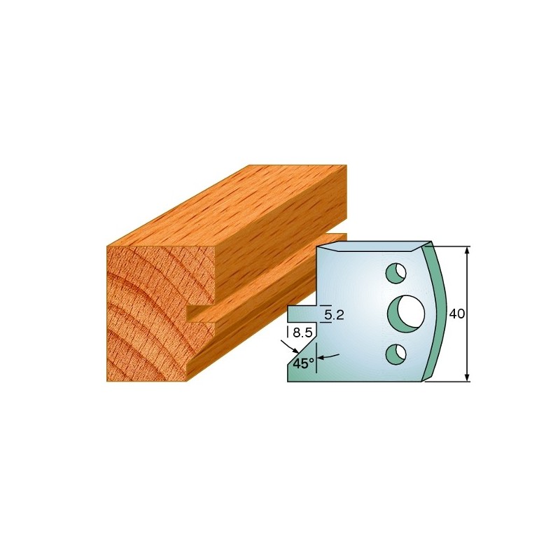 Profiilterad, paar HL 40x4 mm