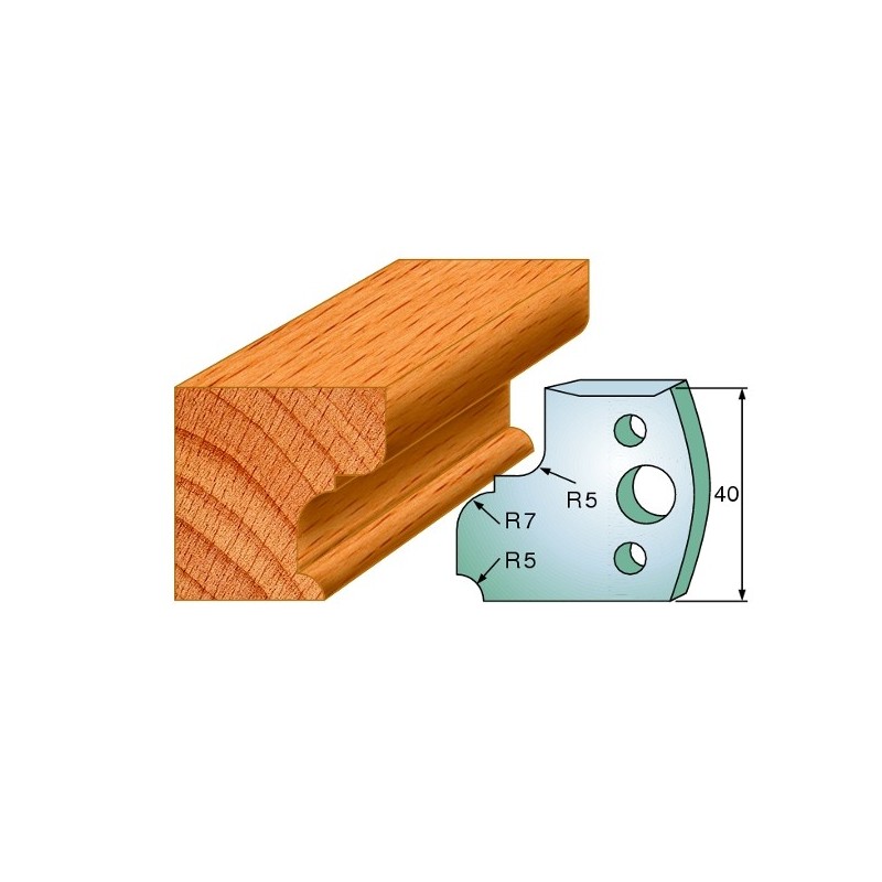 Profiilterad, paar HL 40x4 mm