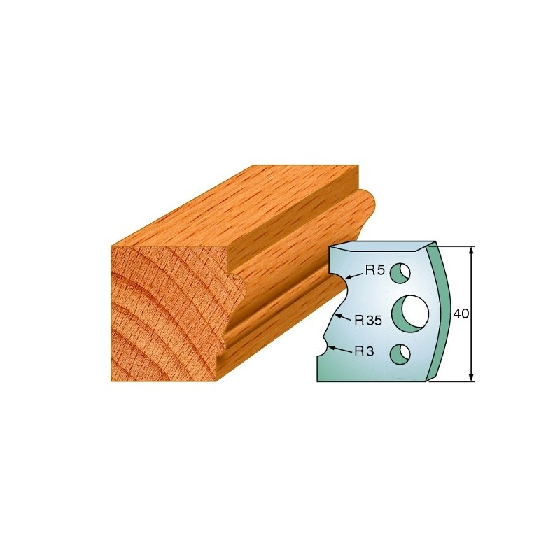 Profiilterad, paar HL 40x4 mm