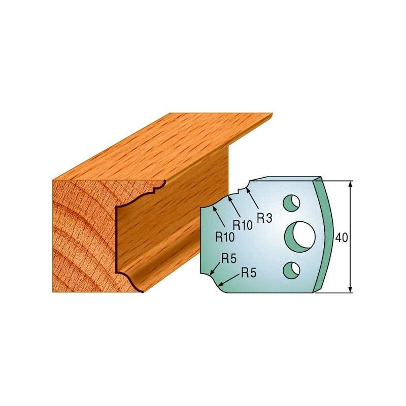 Profiilterad, paar HL 40x4 mm