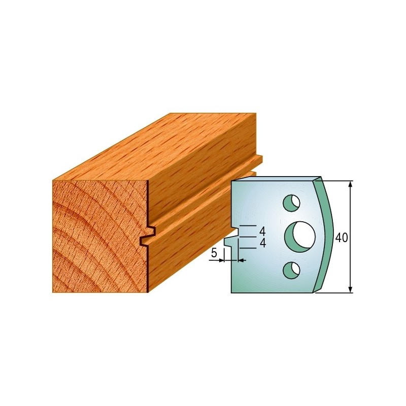 Profiilterad, paar HL 40x4 mm